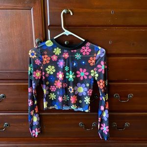 Sheer Floral Top